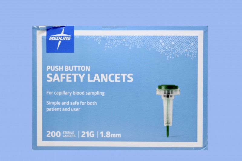 Medline, MPHSAFETY21, Medline Safety Lancet with PushButt... eSutures